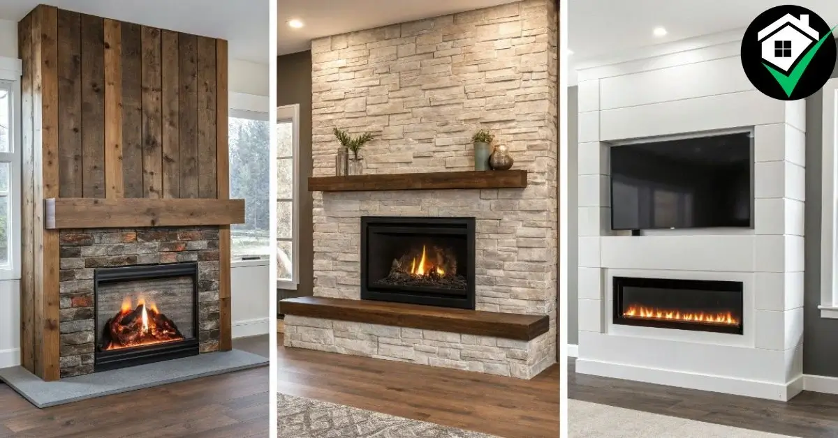 7 Easy Steps to Build a DIY Fireplace for a Cozy Home 7 Various types of DIY fireplaces including wood-burning, electric, gas, and ethanol designs