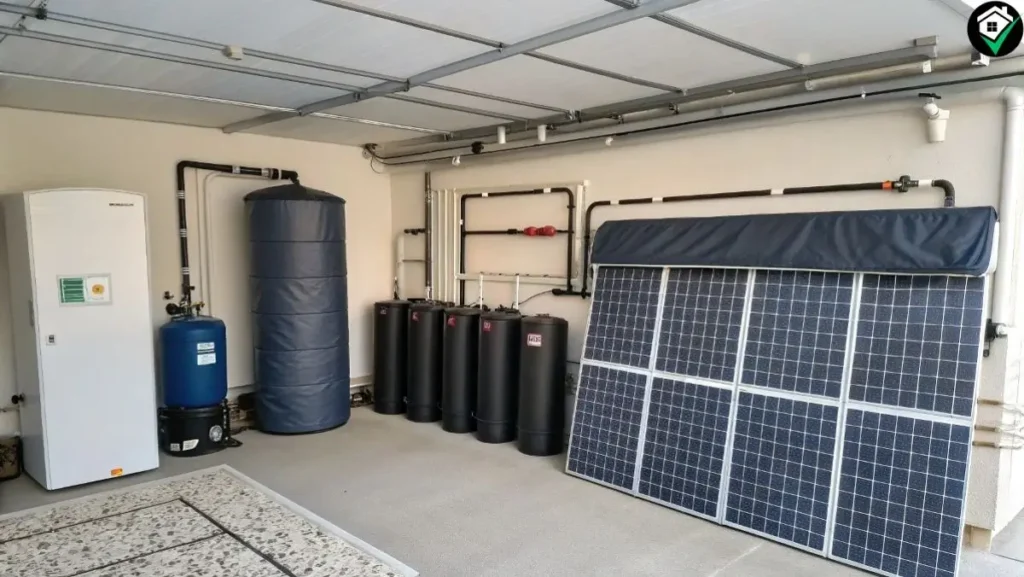 DIY Pool Heater: 7 Simple Steps to Build Your Own Energy-Efficient Pool Heater (Save Money & Stay Warm) 6 Storing DIY pool heater components, like solar panels and pipes, in a dry, safe space.