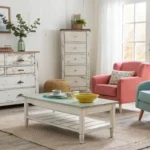 painted furniture ideas in a cozy living room
