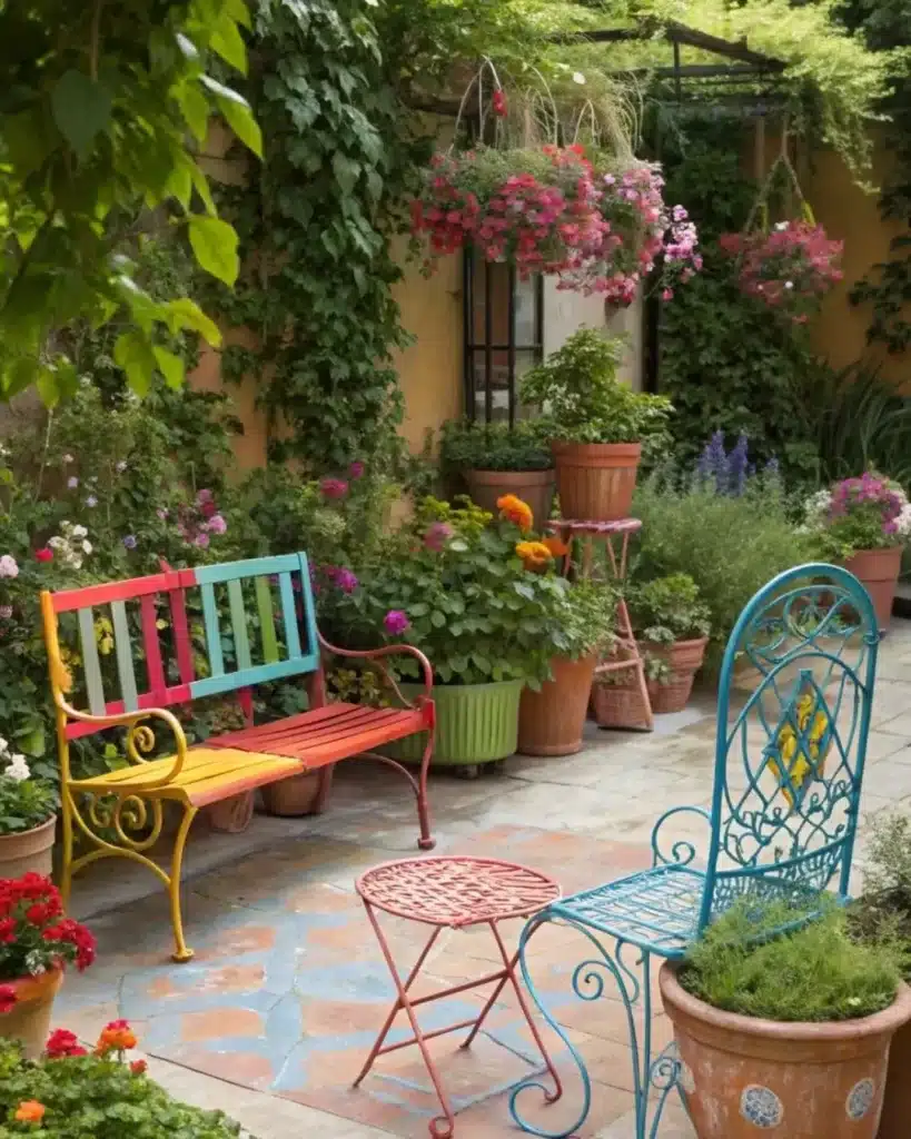 27 Easy Painted Furniture Ideas For Beginners And Pros 7 painted garden furniture ideas for outdoor decor